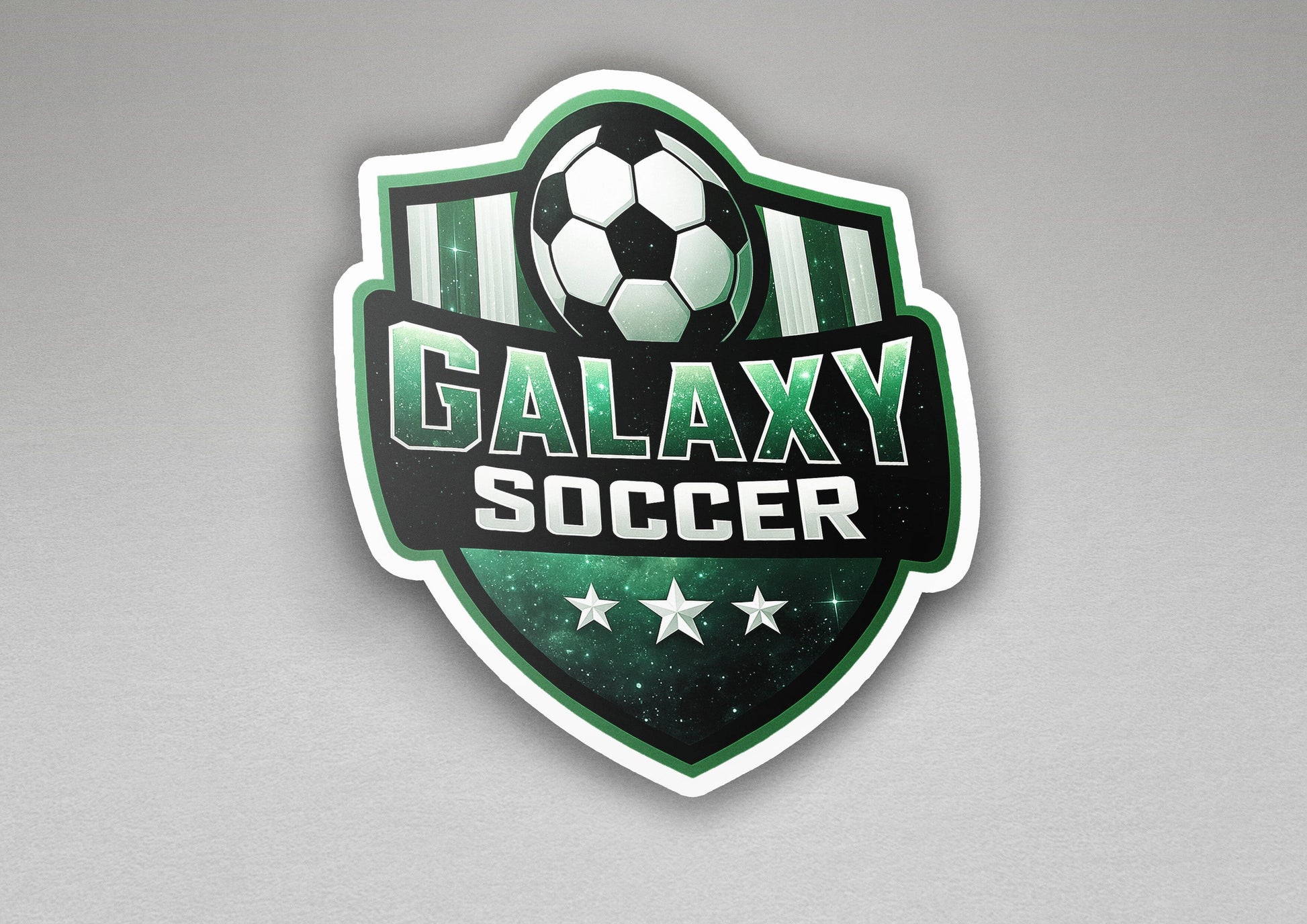 Glittery Galaxy Crest Vinyl Sticker | Dishwasher Safe & Durable | Custom Sizes | Fast Shipping | Made in USA 1 Fiesta Doodle waterproof vinyl sticker. dishwasher safe outdoor sticker.