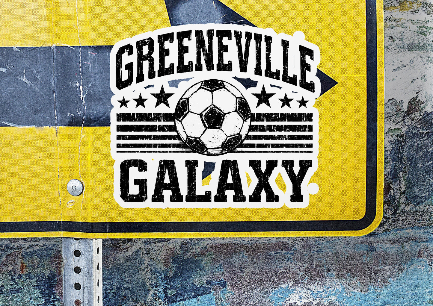 Greeneville Galaxy Ball Crest Vinyl Sticker | Dishwasher Safe & Durable | Custom Sizes | Fast Shipping | Made in USA 1 Fiesta Doodle waterproof vinyl sticker. dishwasher safe outdoor sticker.