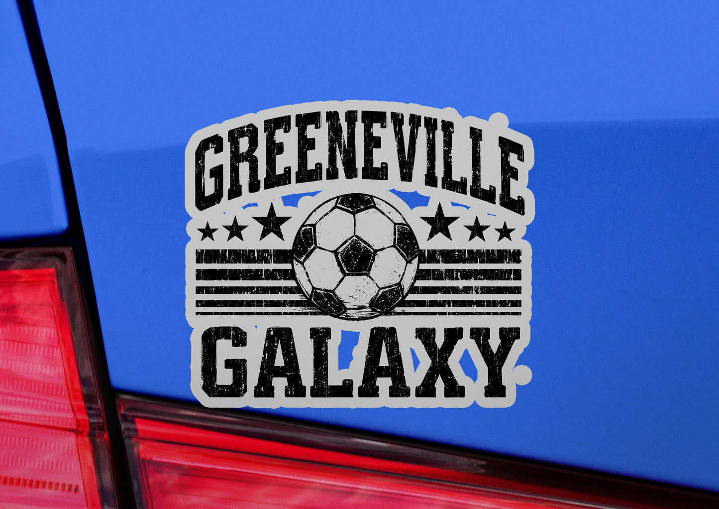 Greeneville Galaxy Ball Crest Vinyl Sticker | Dishwasher Safe & Durable | Custom Sizes | Fast Shipping | Made in USA 1 Fiesta Doodle waterproof vinyl sticker. dishwasher safe outdoor sticker.