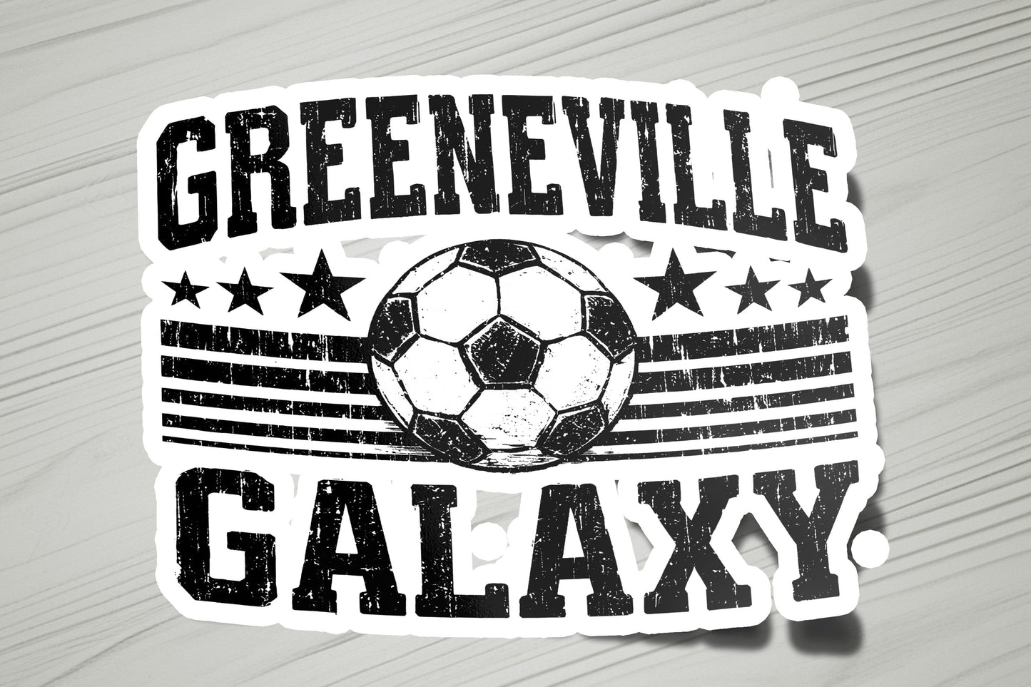 Greeneville Galaxy Ball Crest Vinyl Sticker | Dishwasher Safe & Durable | Custom Sizes | Fast Shipping | Made in USA 1 Fiesta Doodle waterproof vinyl sticker. dishwasher safe outdoor sticker.