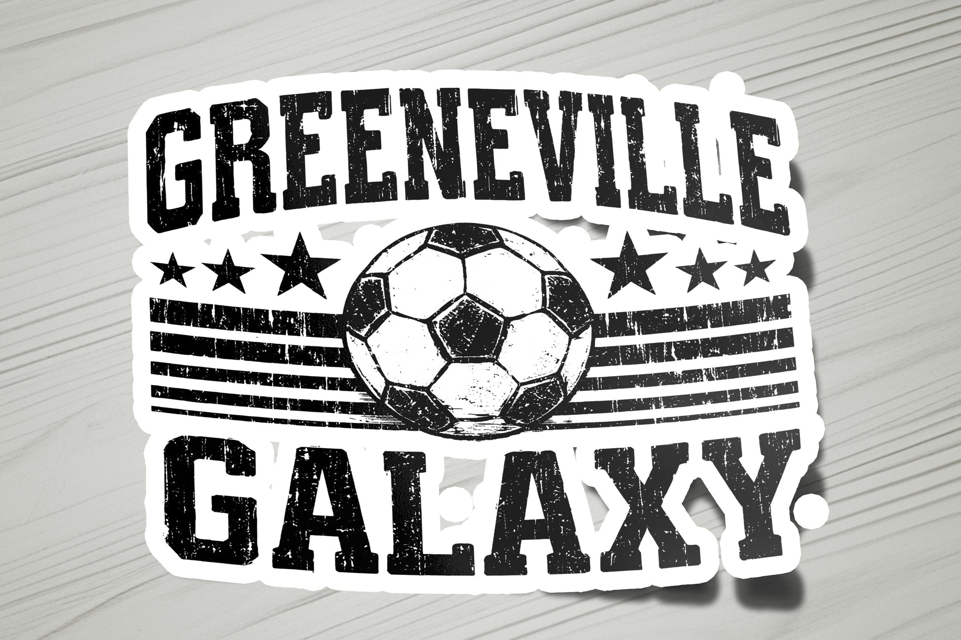 Greeneville Galaxy Ball Crest Vinyl Sticker | Dishwasher Safe & Durable | Custom Sizes | Fast Shipping | Made in USA 1 Fiesta Doodle waterproof vinyl sticker. dishwasher safe outdoor sticker.