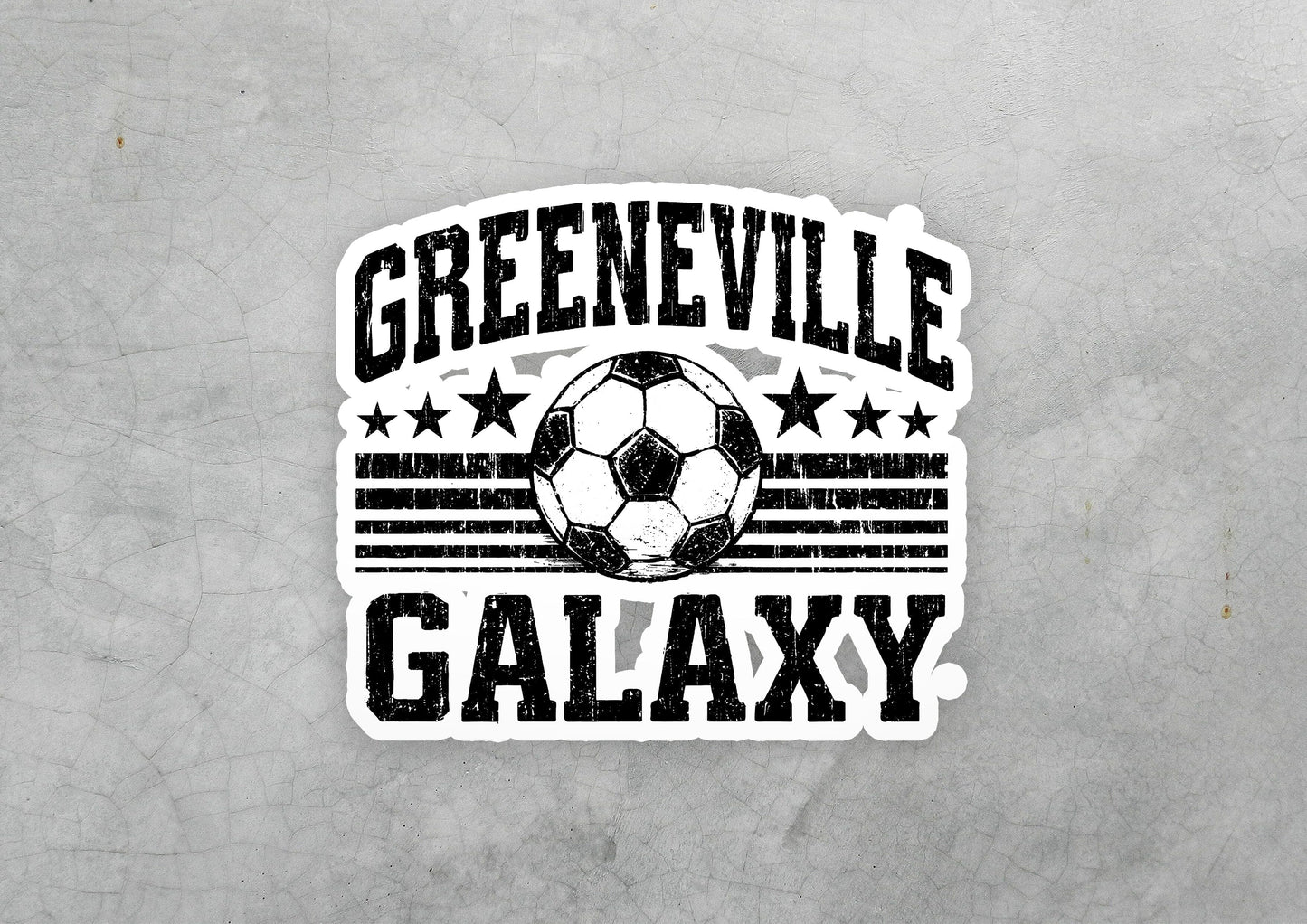 Greeneville Galaxy Ball Crest Vinyl Sticker | Dishwasher Safe & Durable | Custom Sizes | Fast Shipping | Made in USA 1 Fiesta Doodle waterproof vinyl sticker. dishwasher safe outdoor sticker.