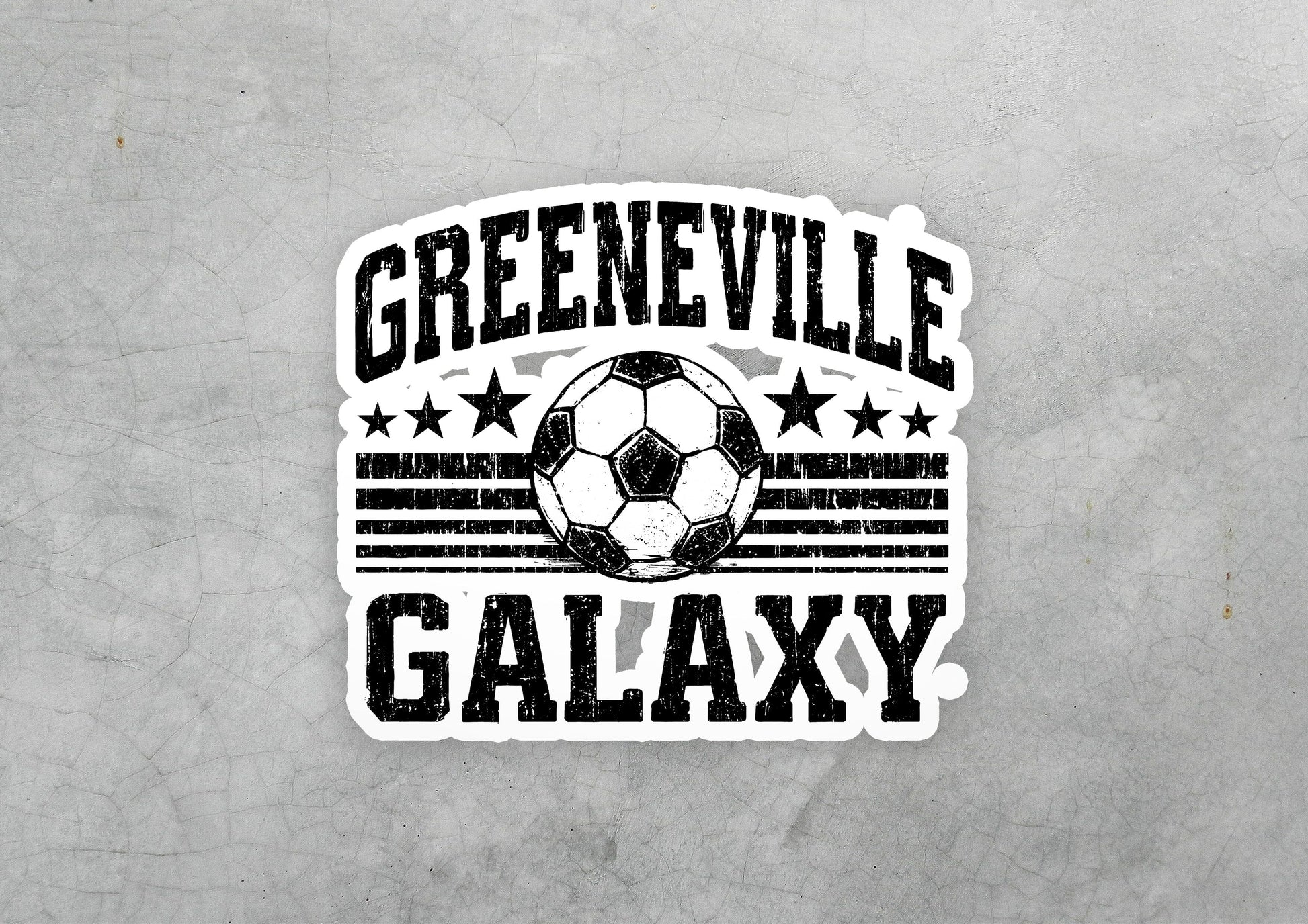 Greeneville Galaxy Ball Crest Vinyl Sticker | Dishwasher Safe & Durable | Custom Sizes | Fast Shipping | Made in USA 1 Fiesta Doodle waterproof vinyl sticker. dishwasher safe outdoor sticker.
