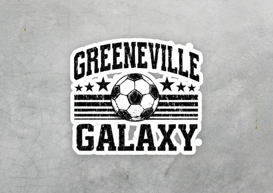 Greeneville Galaxy Ball Crest Vinyl Sticker | Dishwasher Safe & Durable | Custom Sizes | Fast Shipping | Made in USA 1 Fiesta Doodle waterproof vinyl sticker. dishwasher safe outdoor sticker.