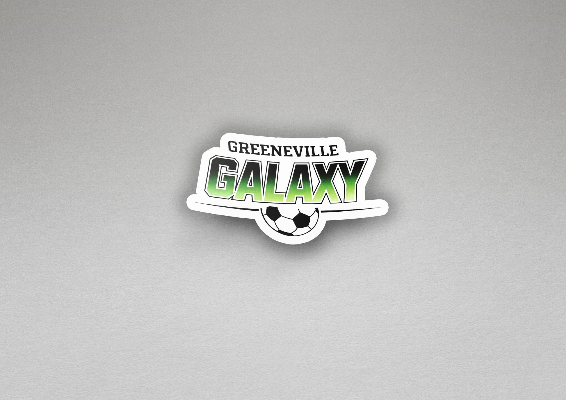 Greeneville Galaxy Green Fade Vinyl Sticker | Dishwasher Safe & Durable | Custom Sizes | Fast Shipping | Made in USA 1 Fiesta Doodle waterproof vinyl sticker. dishwasher safe outdoor sticker.