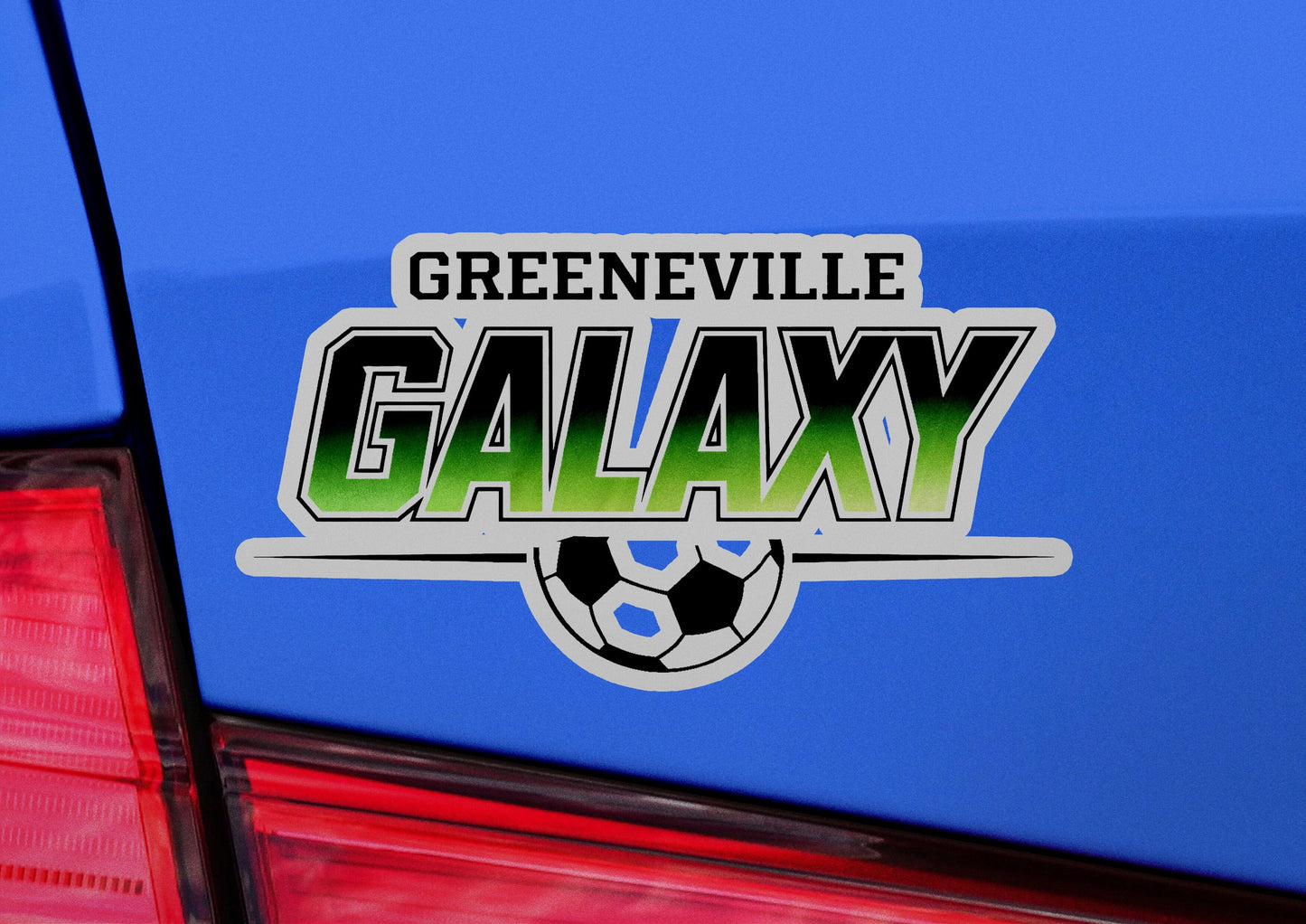 Greeneville Galaxy Green Fade Vinyl Sticker | Dishwasher Safe & Durable | Custom Sizes | Fast Shipping | Made in USA 1 Fiesta Doodle waterproof vinyl sticker. dishwasher safe outdoor sticker.