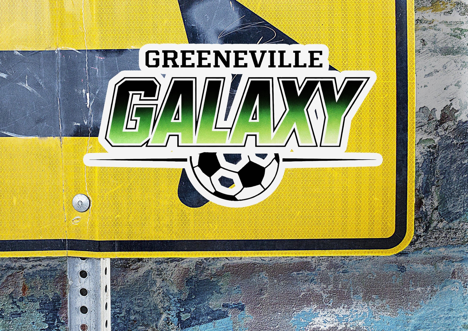 Greeneville Galaxy Green Fade Vinyl Sticker | Dishwasher Safe & Durable | Custom Sizes | Fast Shipping | Made in USA 1 Fiesta Doodle waterproof vinyl sticker. dishwasher safe outdoor sticker.