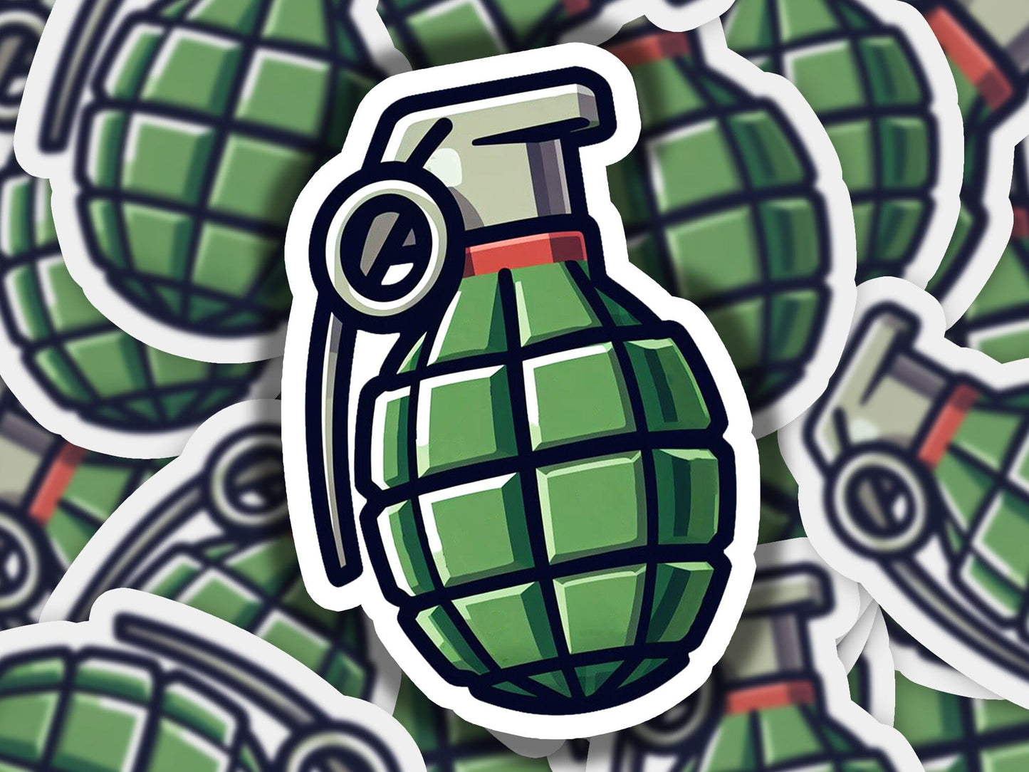 a bunch of stickers that are on top of each other