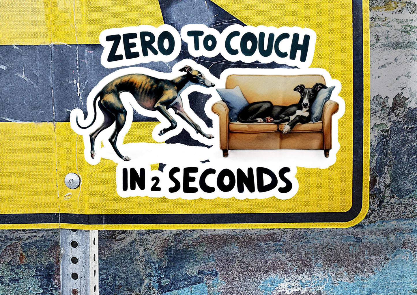 a street sign with a picture of a dog and a cat on it