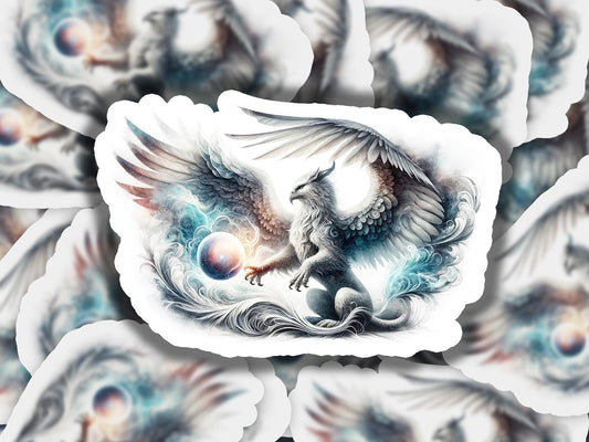 a picture of a bird with wings on a white background