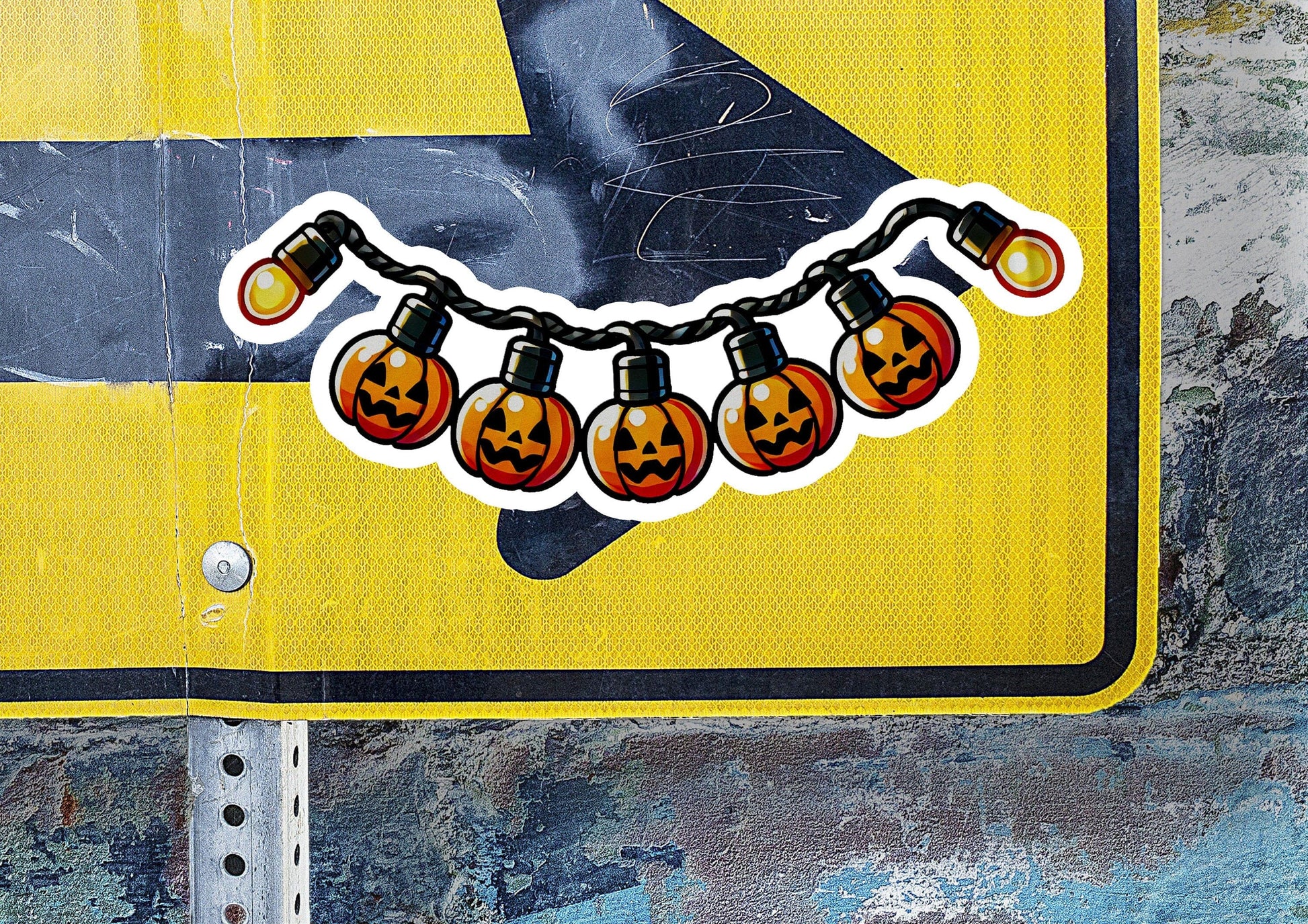 a street sign with a bunch of lights on it