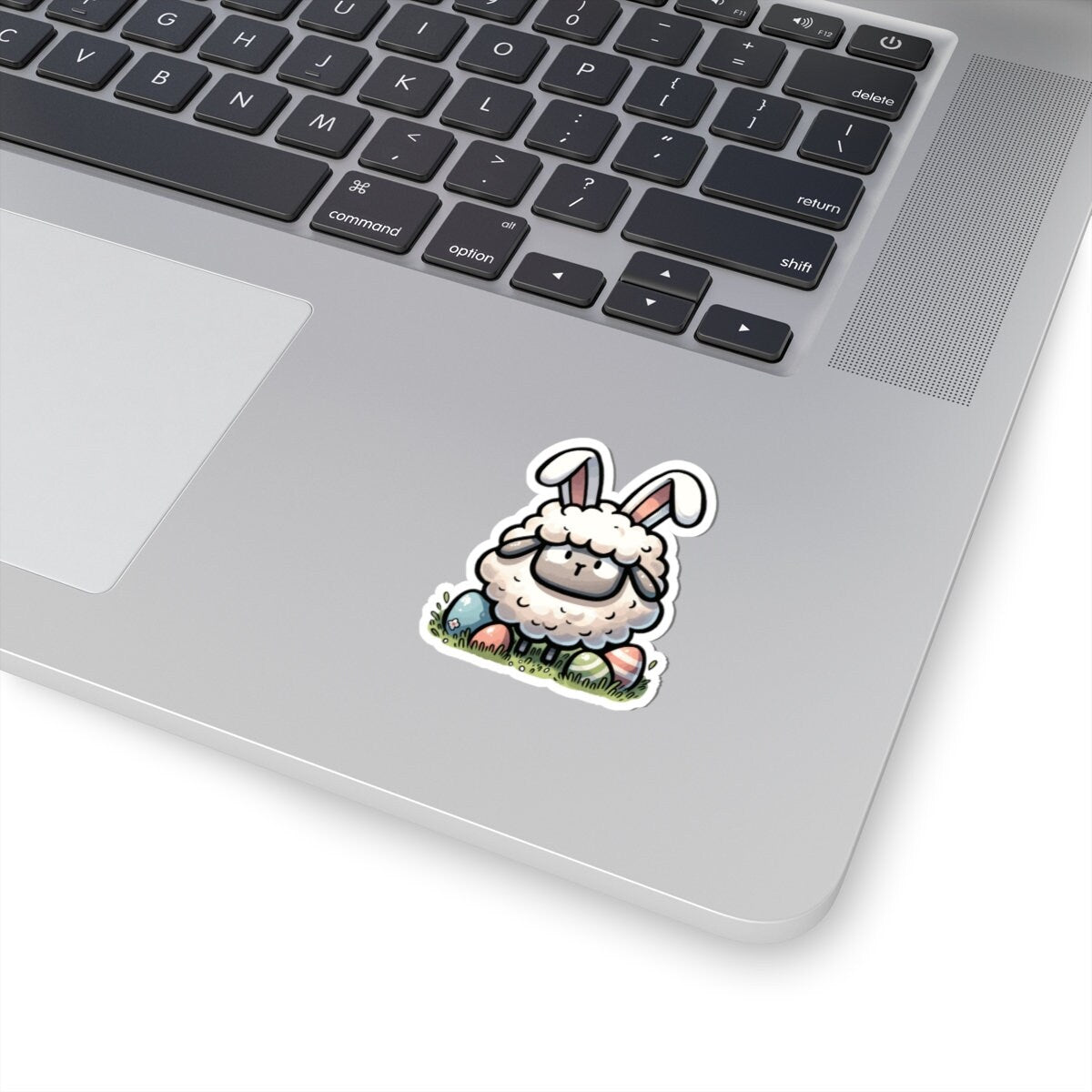 Sheep with Bunny Ears Easter Sticker