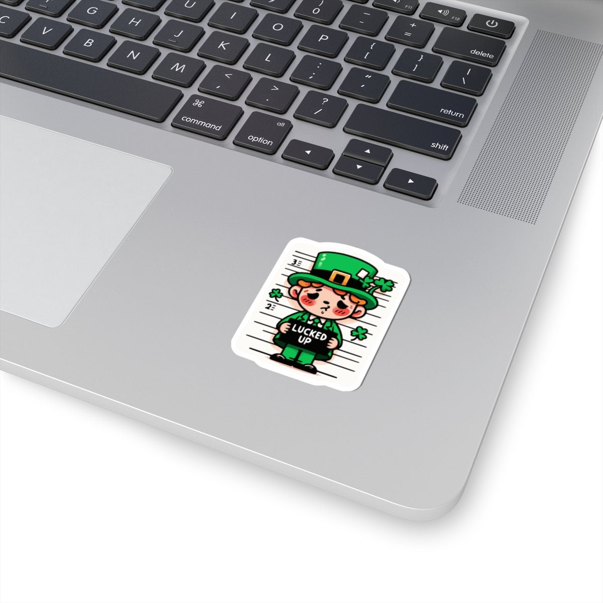 Mugshot Leprechaun Lucked Up St. Patricks Day Sticker