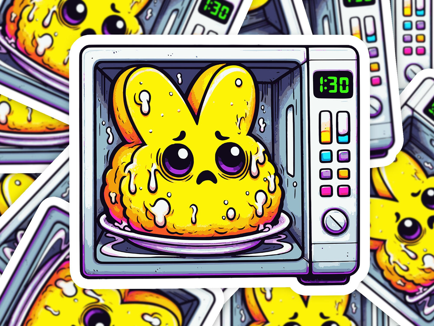 Peep Microwave Easter Sticker