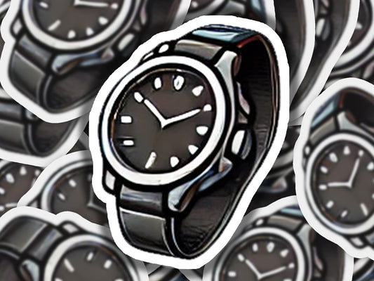 a bunch of watch stickers sitting on top of each other