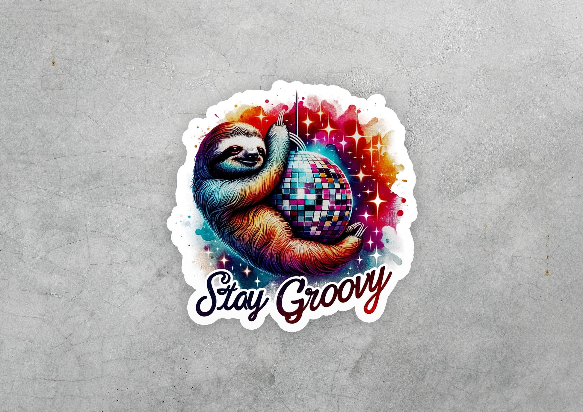 a sticker that says stay grooy on it