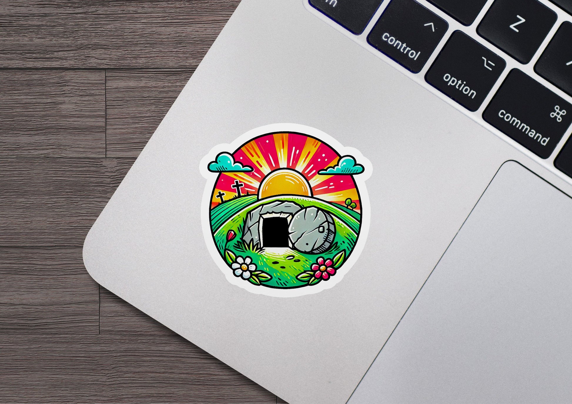 a laptop computer with a sticker of an elephant