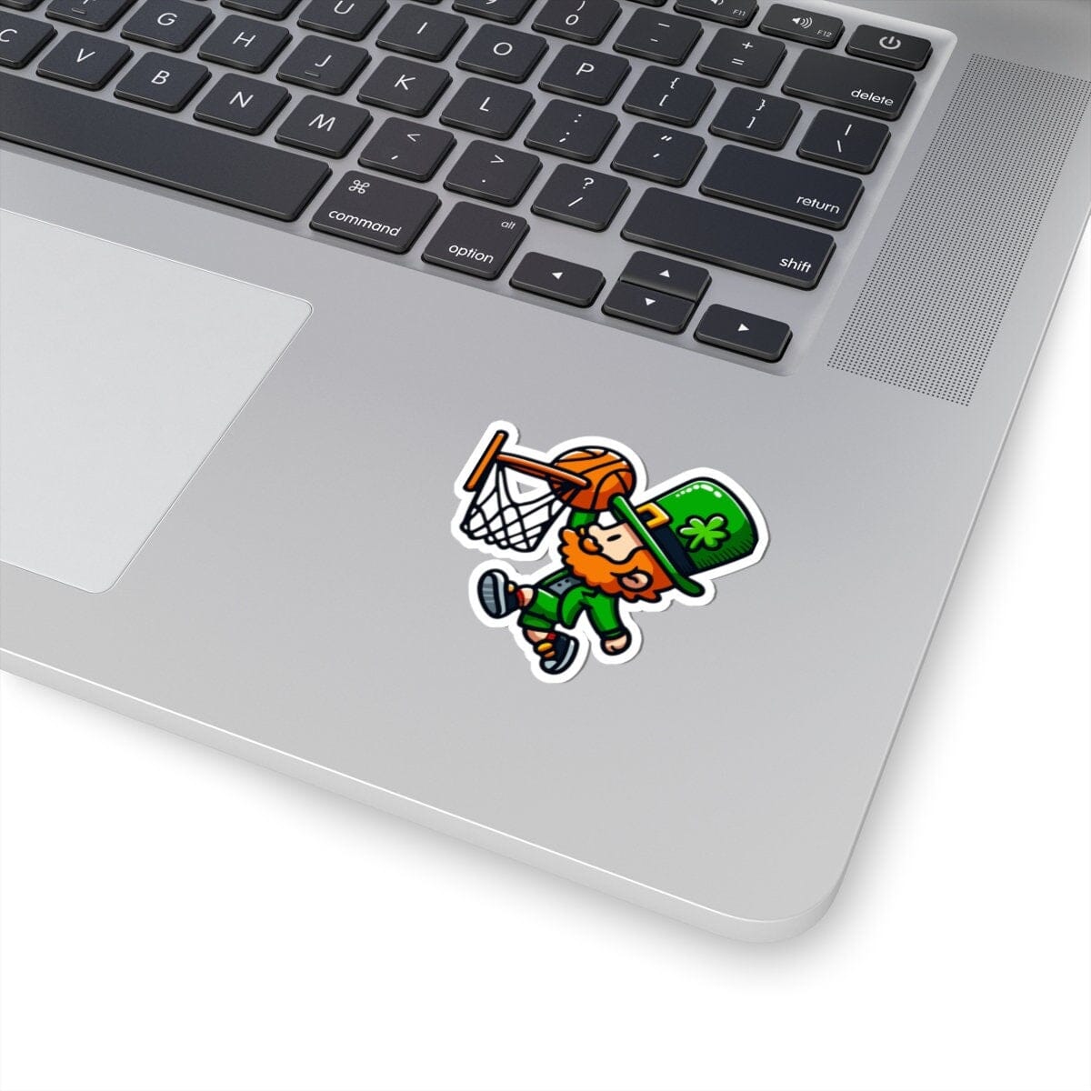 Leprechaun Dunking 2 Vinyl Sticker | Dishwasher Safe & Durable | Custom Sizes | Fast Shipping | Made in USA Fiesta Doodle waterproof vinyl sticker. dishwasher safe outdoor sticker.