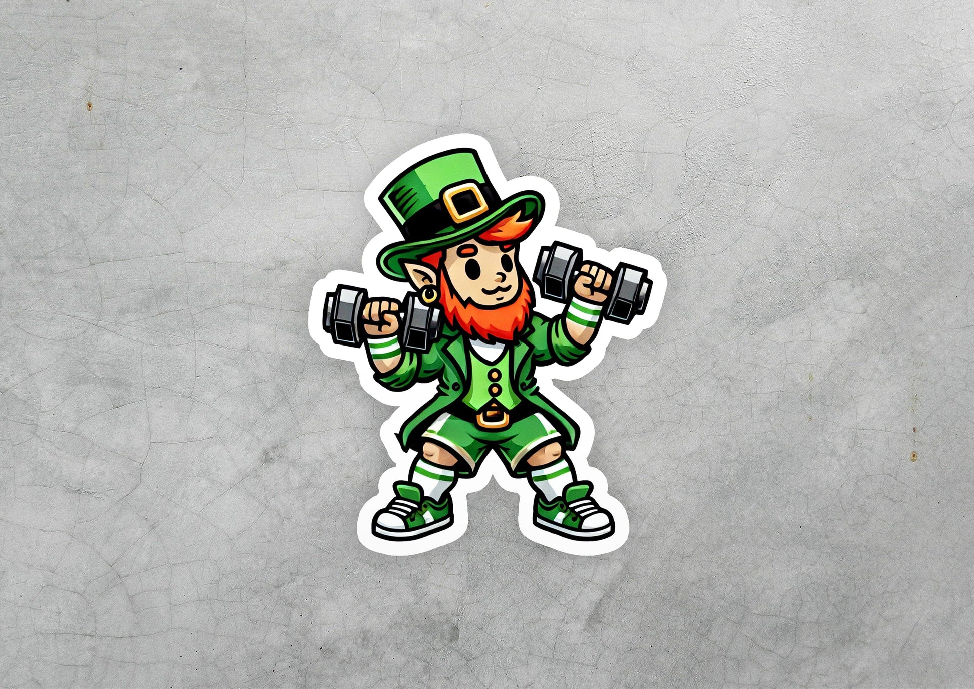 a sticker of a lepreti st patrick's day lepreti