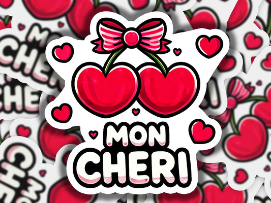 a bunch of stickers with cherries on them