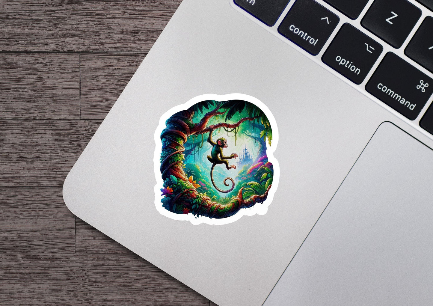a laptop with a sticker of a lizard on it