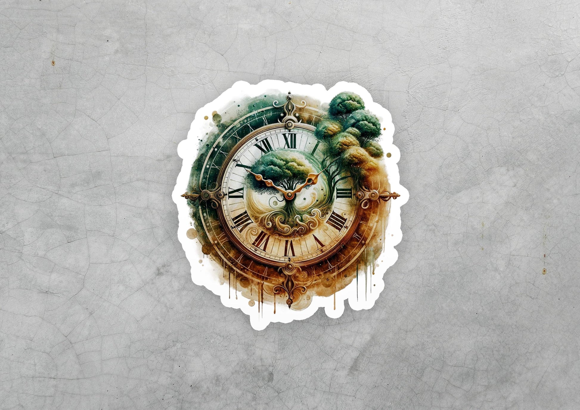 a clock that is on the side of a wall