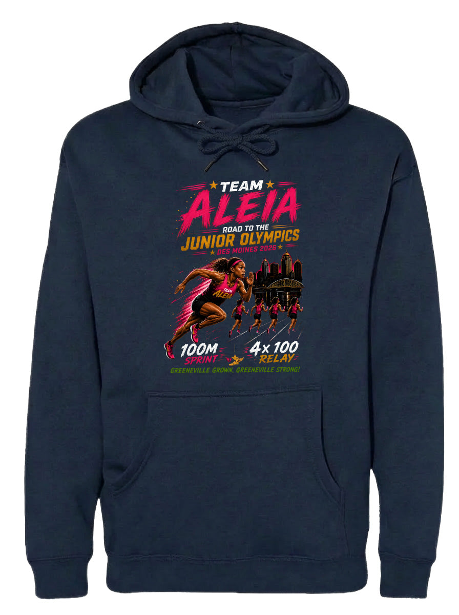 ADULT Team Aleia Full Chest Logo T Shirt | Hoodie | Long Sleeve | Sweatshirt | Crew Neck | Tank Top