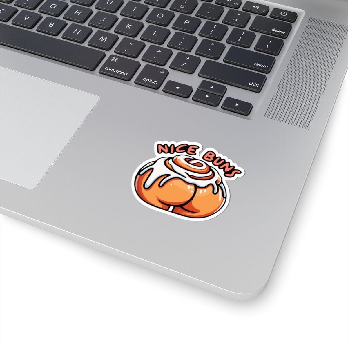 Nice Buns Cinnamon Roll Valentines Day Vinyl Sticker | Dishwasher Safe & Durable | Custom Sizes | Fast Shipping | Made in USA Fiesta Doodle waterproof vinyl sticker. dishwasher safe outdoor sticker.