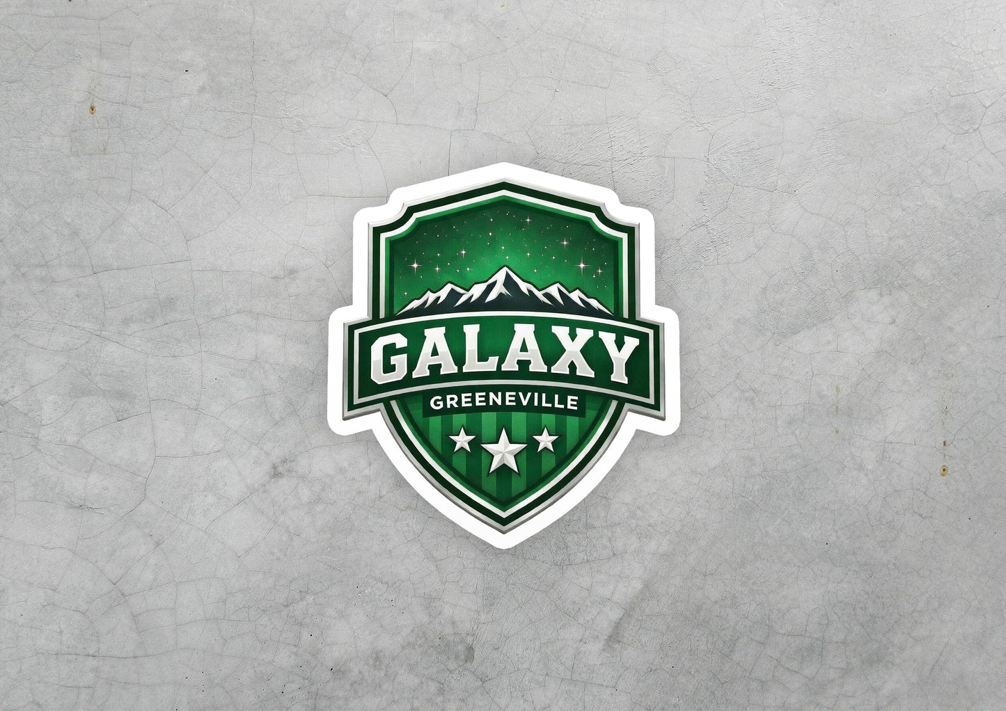 Official Galaxy Crest Vinyl Sticker | Dishwasher Safe & Durable | Custom Sizes | Fast Shipping | Made in USA 1 Fiesta Doodle waterproof vinyl sticker. dishwasher safe outdoor sticker.