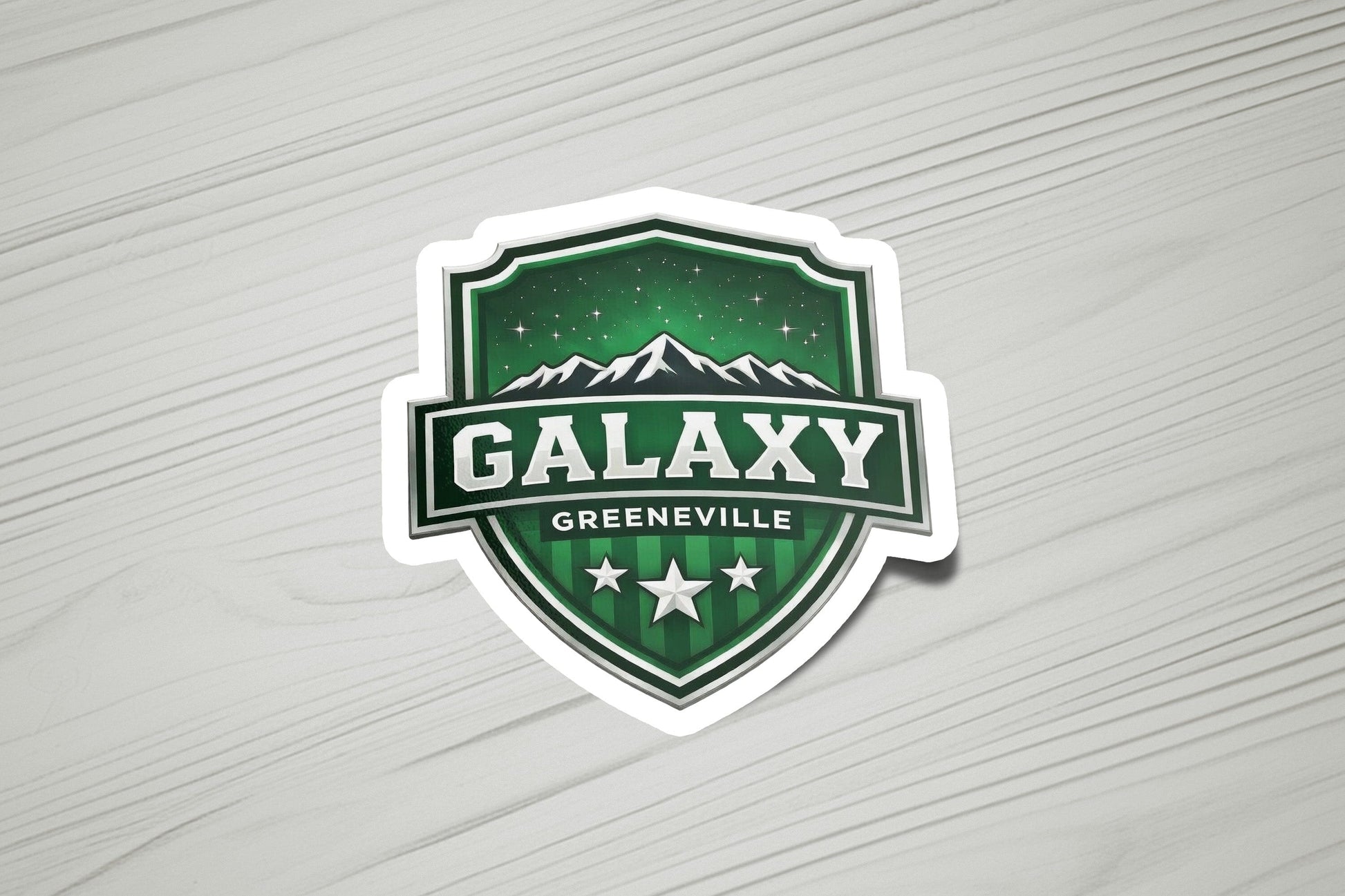 Official Galaxy Crest Vinyl Sticker | Dishwasher Safe & Durable | Custom Sizes | Fast Shipping | Made in USA 1 Fiesta Doodle waterproof vinyl sticker. dishwasher safe outdoor sticker.