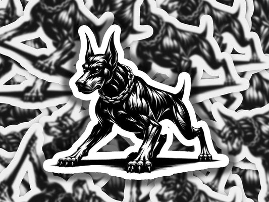 a black and white picture of a dog with a collar