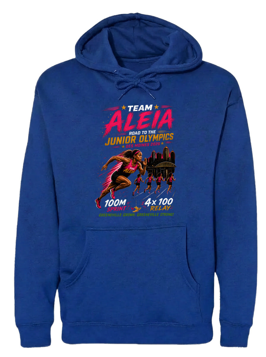 ADULT Team Aleia Full Chest Logo T Shirt | Hoodie | Long Sleeve | Sweatshirt | Crew Neck | Tank Top