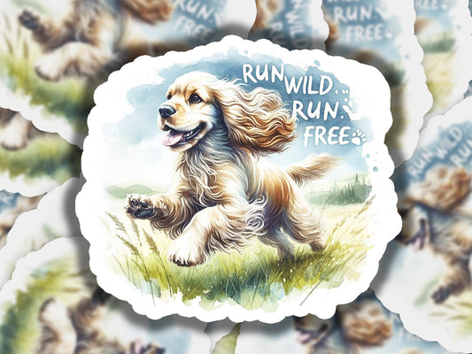 a picture of a dog running through a field