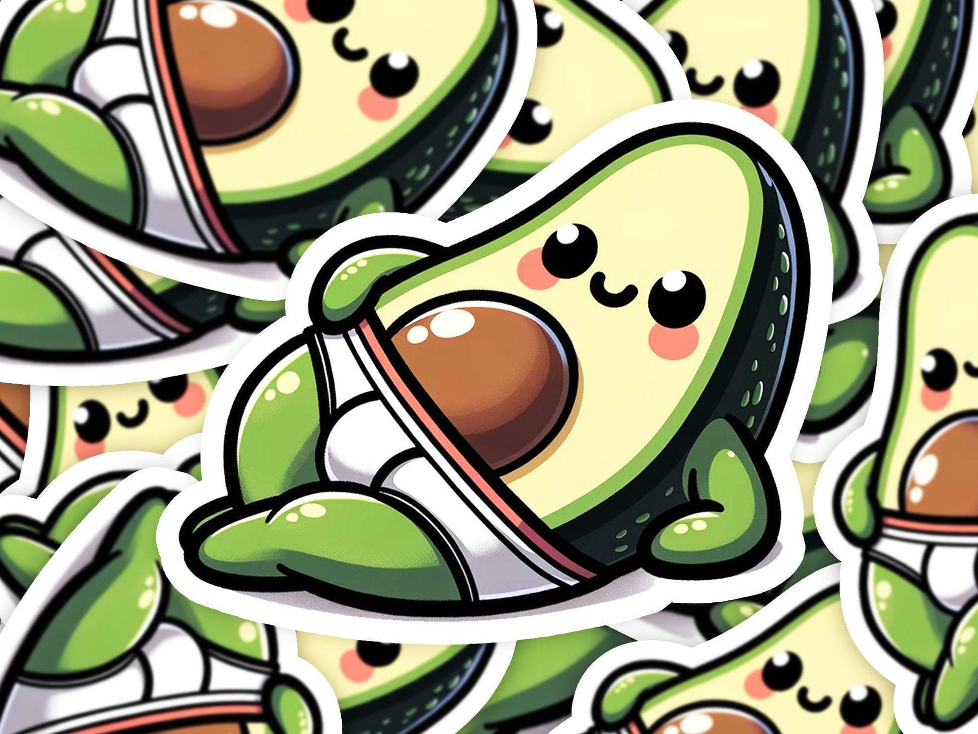 Sexy Avocado Underwear Vinyl Sticker | Dishwasher Safe & Durable | Custom Sizes | Fast Shipping | Made in USA Fiesta Doodle waterproof vinyl sticker. dishwasher safe outdoor sticker.