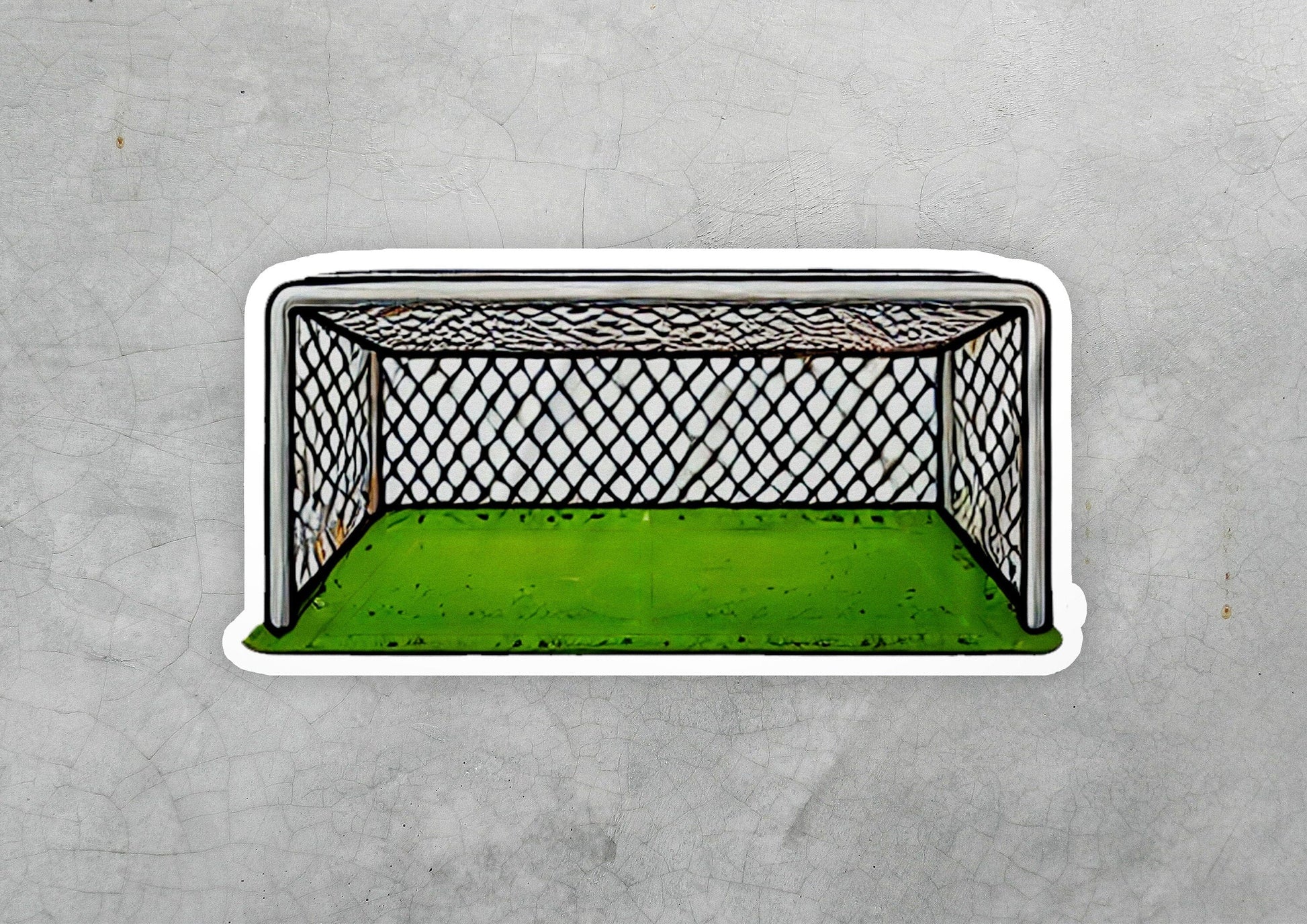 a sticker of a cage on a wall