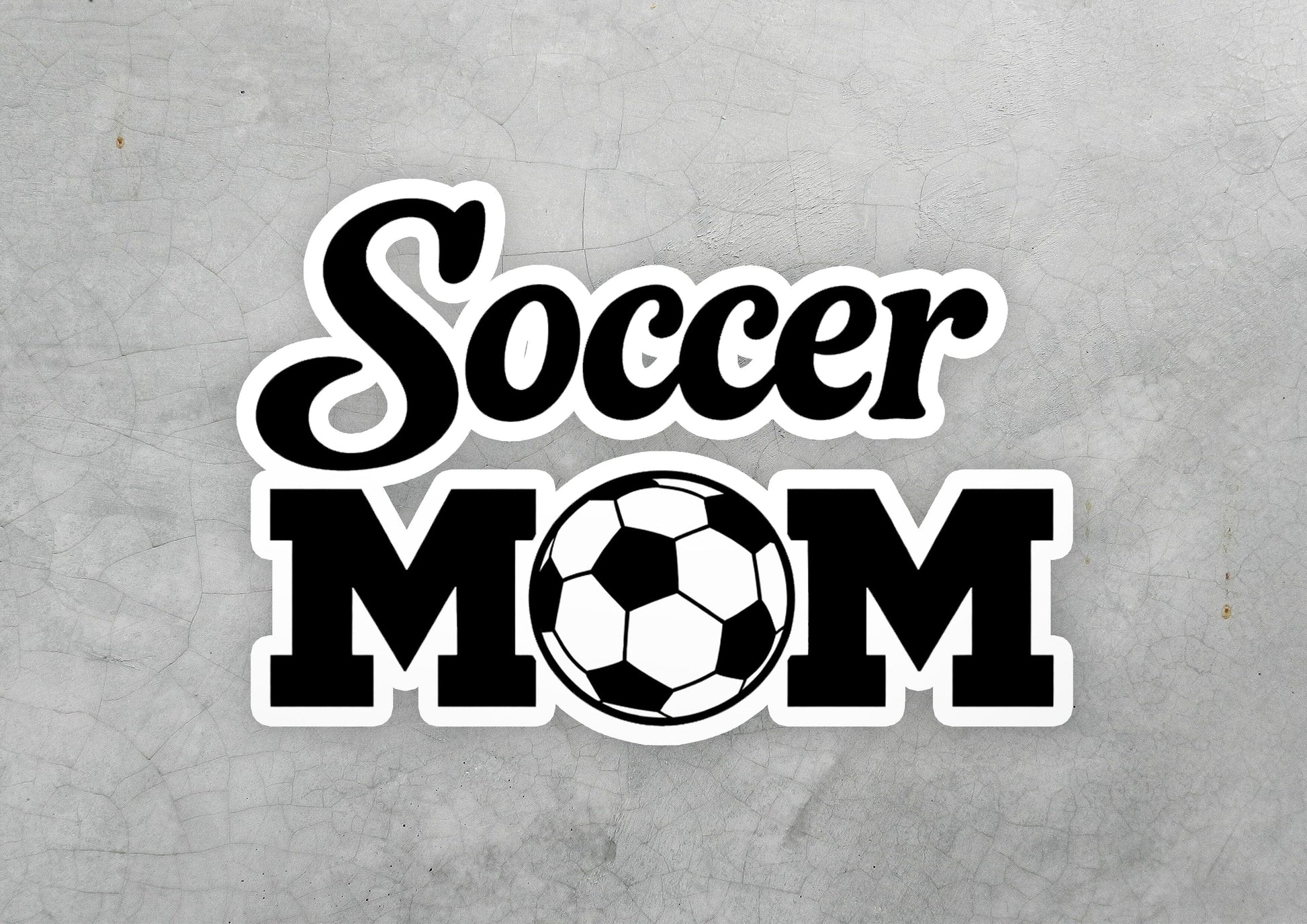 Soccer Mom Galaxy Vinyl Sticker | Dishwasher Safe & Durable | Custom Sizes | Fast Shipping | Made in USA 1 Fiesta Doodle waterproof vinyl sticker. dishwasher safe outdoor sticker.