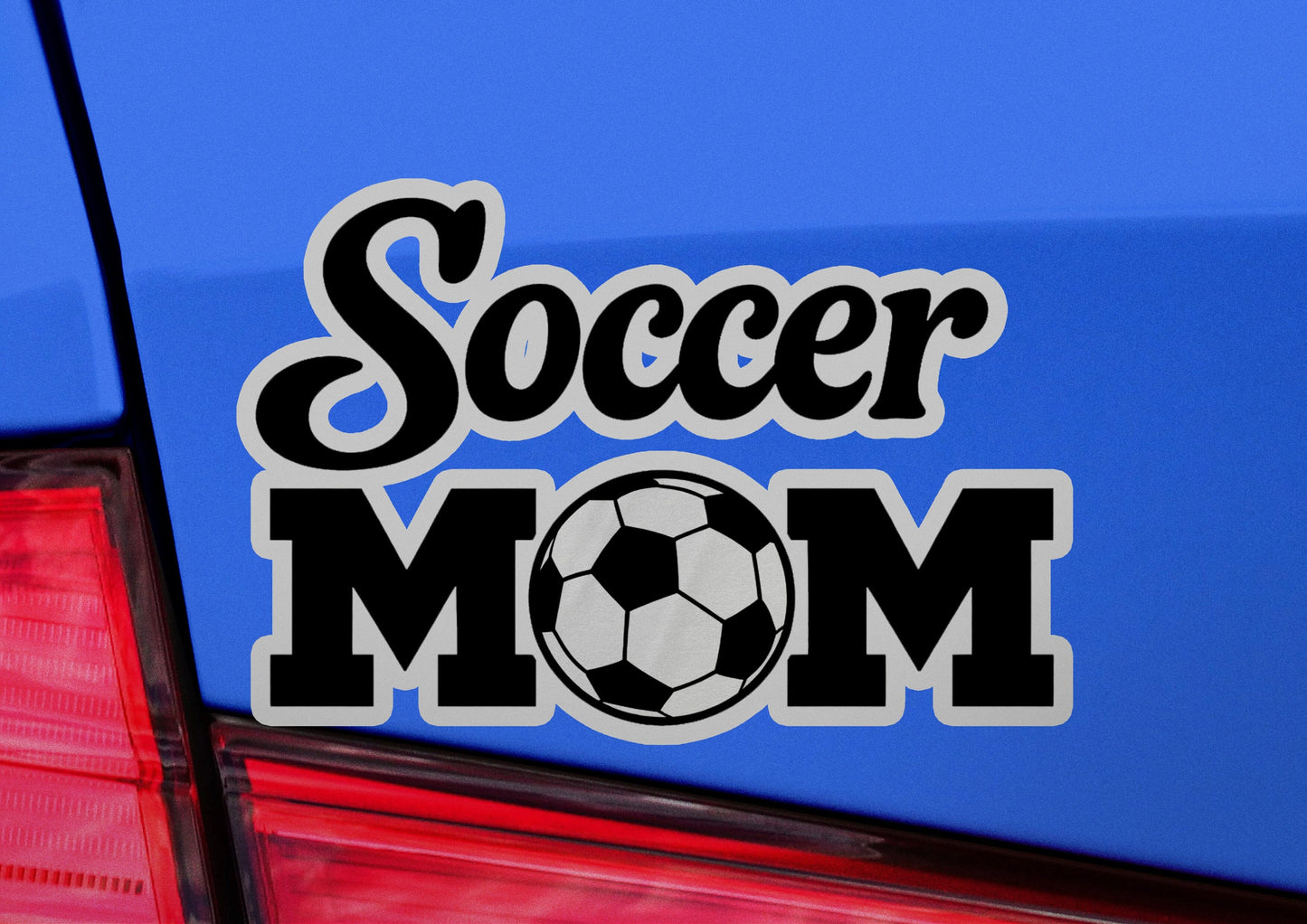 Soccer Mom Galaxy Vinyl Sticker | Dishwasher Safe & Durable | Custom Sizes | Fast Shipping | Made in USA 1 Fiesta Doodle waterproof vinyl sticker. dishwasher safe outdoor sticker.