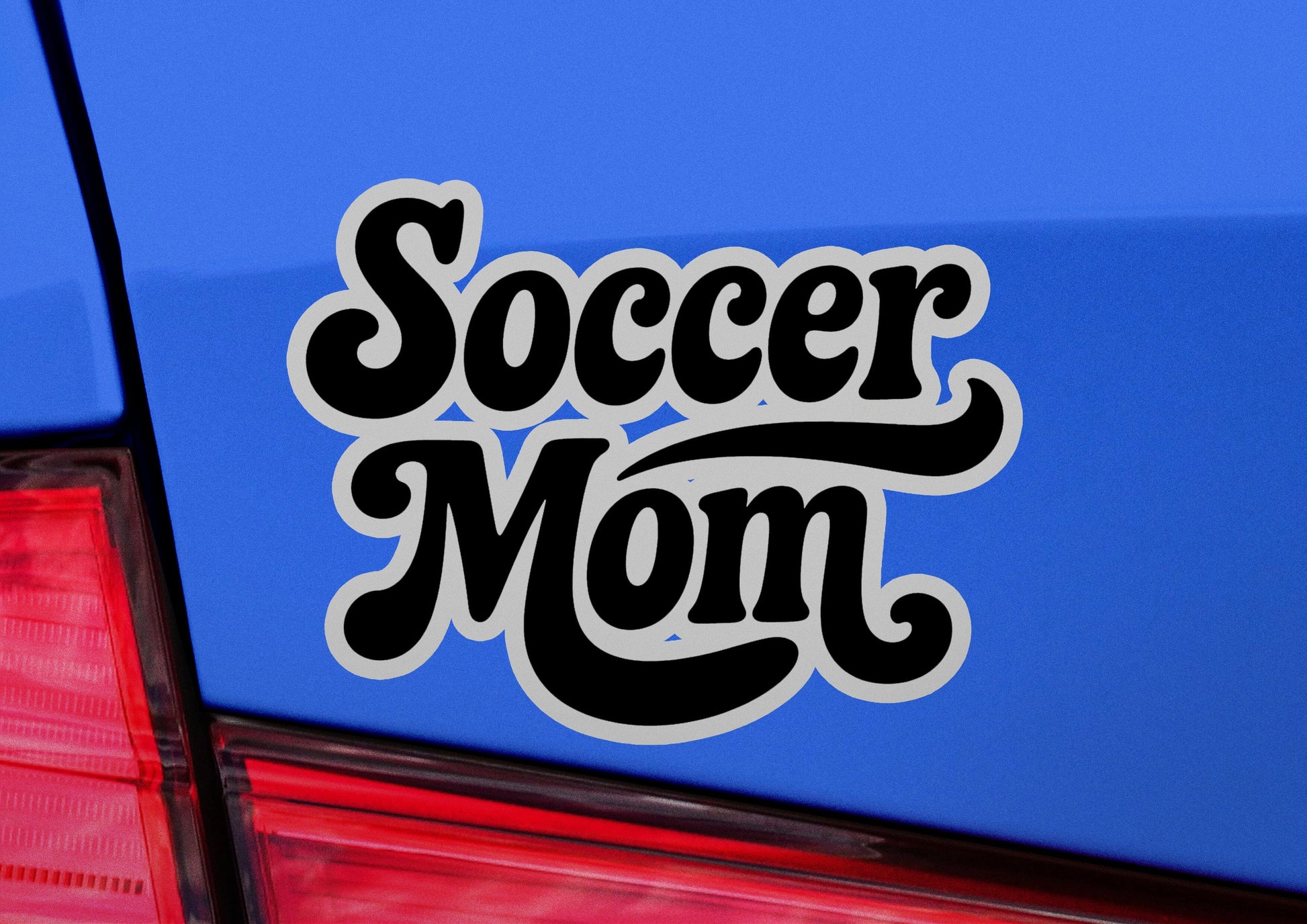 Soccer Mom Galaxy Vinyl Sticker | Dishwasher Safe & Durable | Custom Sizes | Fast Shipping | Made in USA 2 Fiesta Doodle waterproof vinyl sticker. dishwasher safe outdoor sticker.