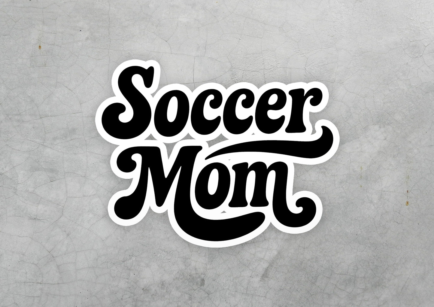 Soccer Mom Galaxy Vinyl Sticker | Dishwasher Safe & Durable | Custom Sizes | Fast Shipping | Made in USA 2 Fiesta Doodle waterproof vinyl sticker. dishwasher safe outdoor sticker.