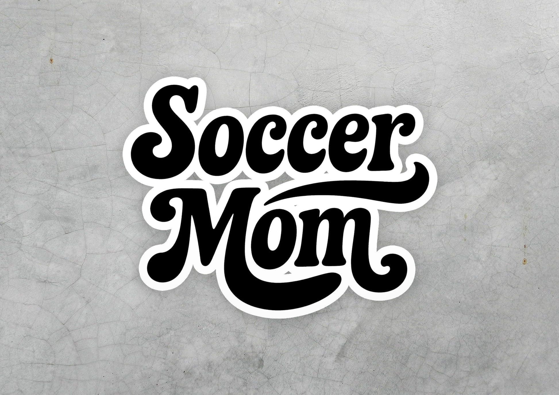 Soccer Mom Galaxy Vinyl Sticker | Dishwasher Safe & Durable | Custom Sizes | Fast Shipping | Made in USA 2 Fiesta Doodle waterproof vinyl sticker. dishwasher safe outdoor sticker.