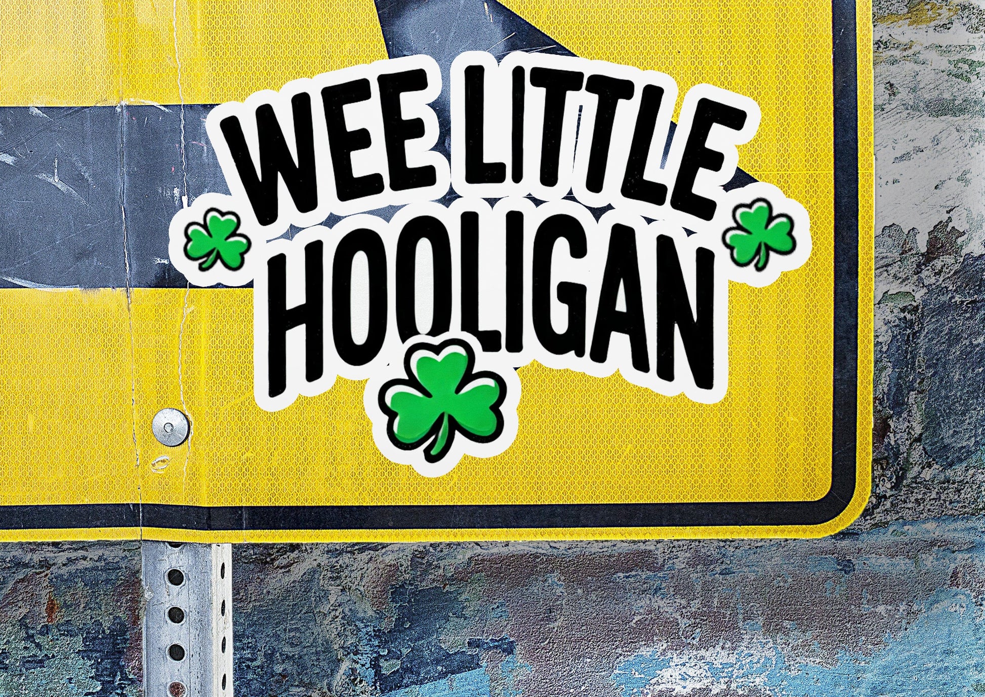 a street sign that says wee little hooligan