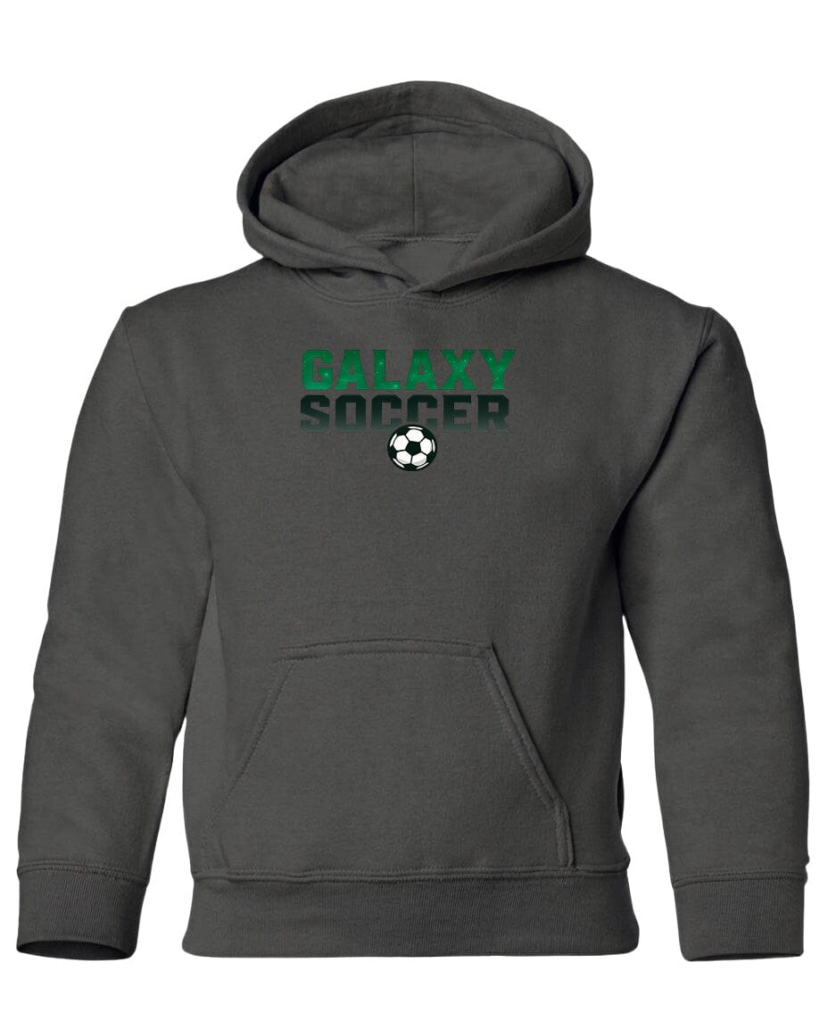 Youth Cosmic Galaxy Soccer Chest Logo T Shirt | Hoodie | Long Sleeve | Sweatshirt | Crew Neck Fiesta Doodle Heavyweight Hoodie YXS Charcoal waterproof vinyl sticker. dishwasher safe outdoor sticker.