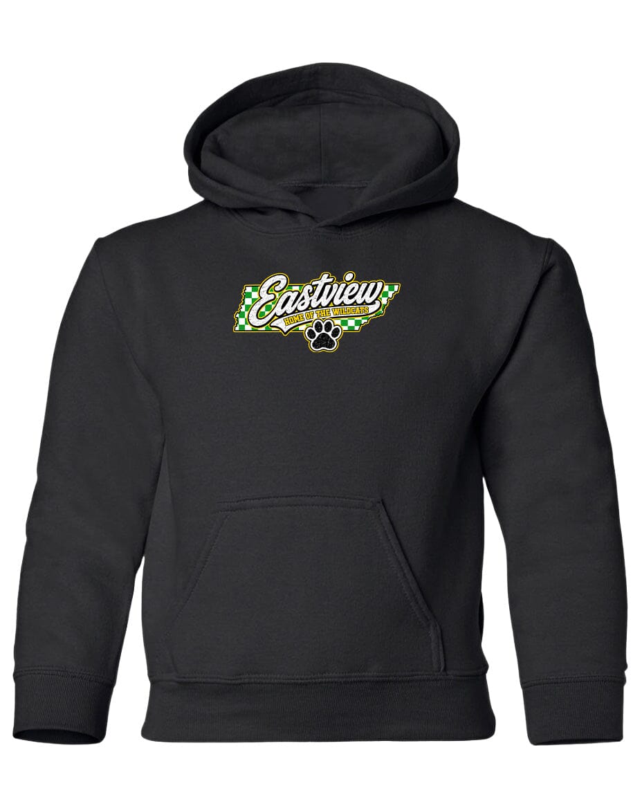 YOUTH Eastview Home of the Wildcats Chest Logo T Shirt | Hoodie | Long Sleeve | Sweatshirt | Crew Neck | Tank Top 1 Fiesta Doodle YL Heavyweight Hoodie Black waterproof vinyl sticker. dishwasher safe outdoor sticker.