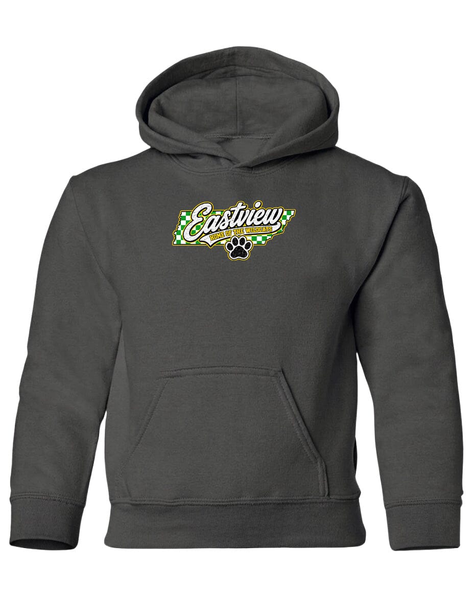 YOUTH Eastview Home of the Wildcats Chest Logo T Shirt | Hoodie | Long Sleeve | Sweatshirt | Crew Neck | Tank Top 1 Fiesta Doodle YL Heavyweight Hoodie Charcoal waterproof vinyl sticker. dishwasher safe outdoor sticker.