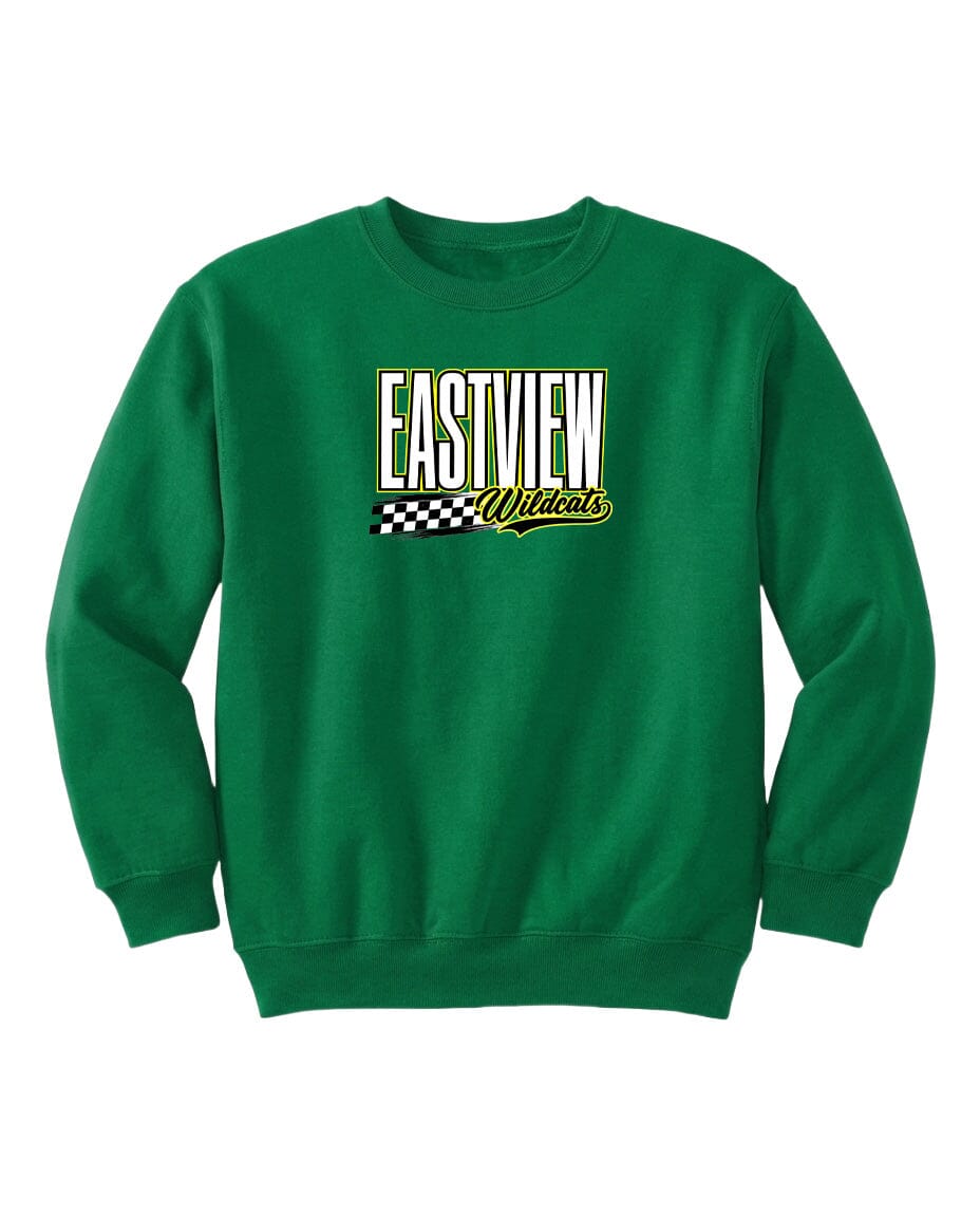A green sweatshirt with a logo on it.