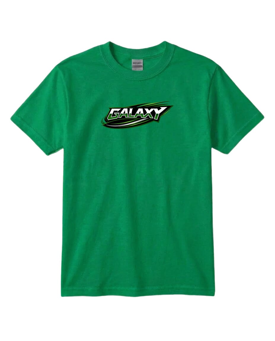 Youth Galaxy BA Chest Logo T Shirt | Hoodie | Long Sleeve | Sweatshirt | Crew Neck | Tank Top Fiesta Doodle T Shirt YXS Kelly Green waterproof vinyl sticker. dishwasher safe outdoor sticker.