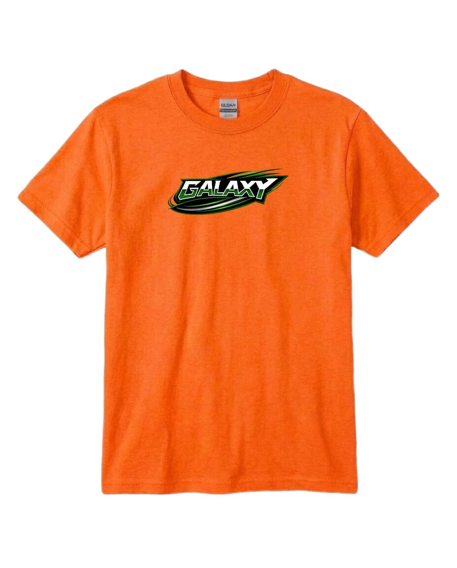 Youth Galaxy BA Chest Logo T Shirt | Hoodie | Long Sleeve | Sweatshirt | Crew Neck | Tank Top Fiesta Doodle T Shirt YXS Orange waterproof vinyl sticker. dishwasher safe outdoor sticker.