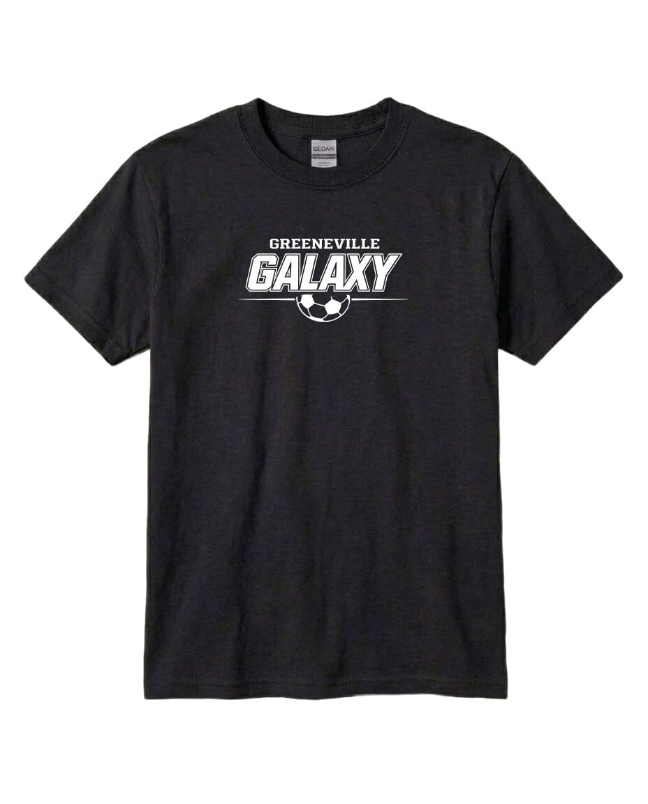 YOUTH Galaxy Basic Line Chest Logo T Shirt | Hoodie | Long Sleeve | Sweatshirt | Crew Neck | Tank Top Fiesta Doodle T Shirt YXS Black waterproof vinyl sticker. dishwasher safe outdoor sticker.
