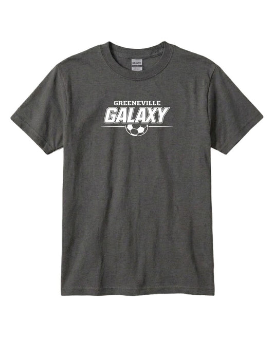 YOUTH Galaxy Basic Line Chest Logo T Shirt | Hoodie | Long Sleeve | Sweatshirt | Crew Neck | Tank Top Fiesta Doodle T Shirt YXS Charcoal waterproof vinyl sticker. dishwasher safe outdoor sticker.