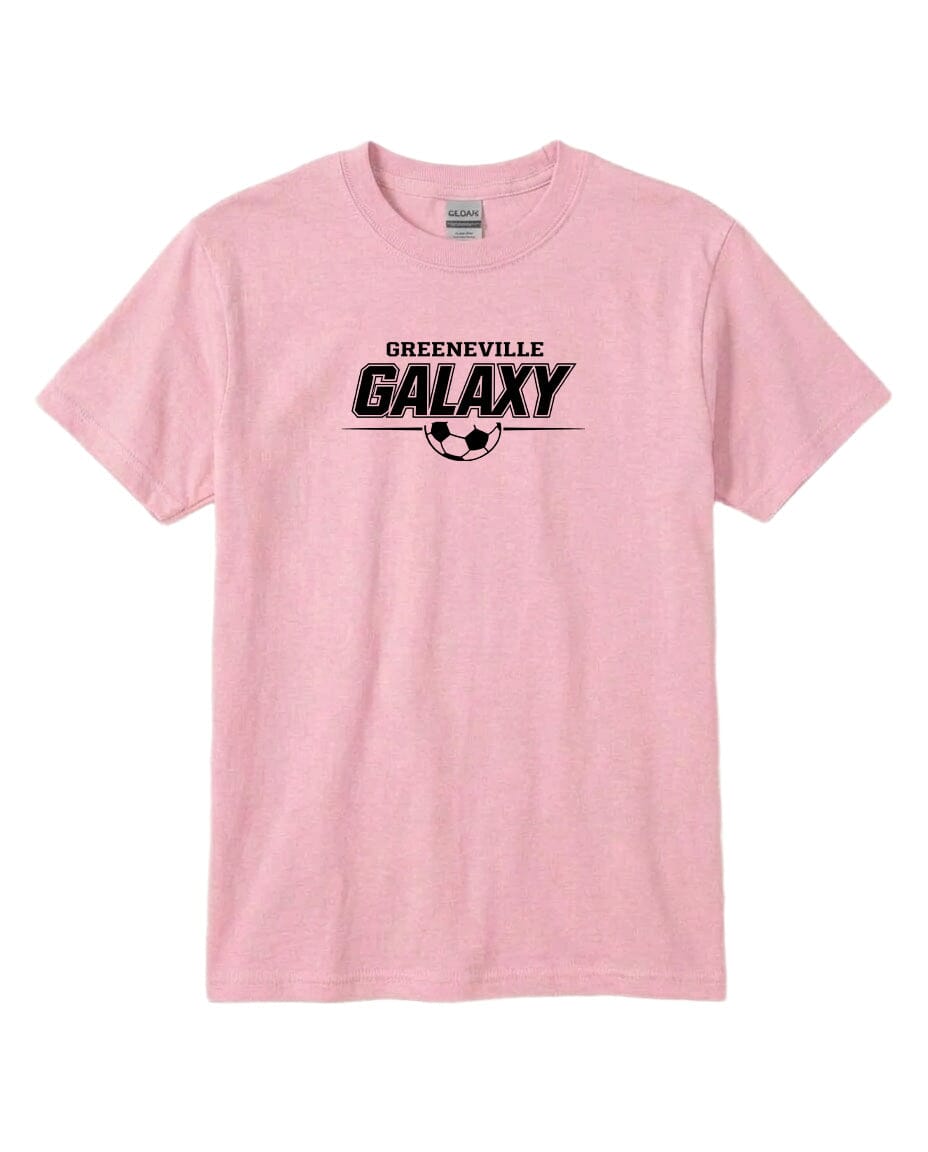 YOUTH Galaxy Basic Line Chest Logo T Shirt | Hoodie | Long Sleeve | Sweatshirt | Crew Neck | Tank Top Fiesta Doodle T Shirt YXS Light Pink waterproof vinyl sticker. dishwasher safe outdoor sticker.